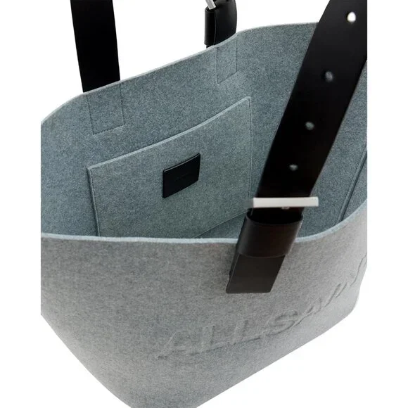 Anik Felt Grey Marl E/W Tote Women's Spacious Adjustable Strap Bag